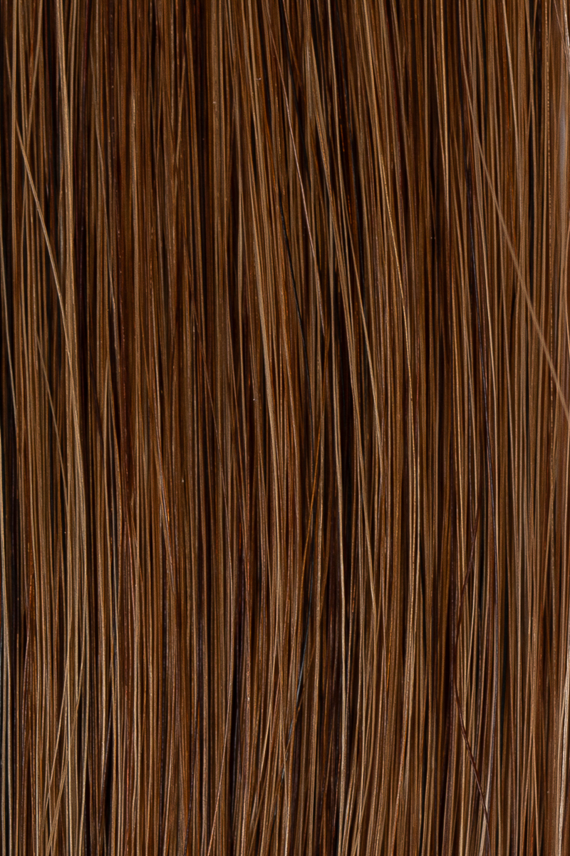 2H Ash Brown hair colour — Macro