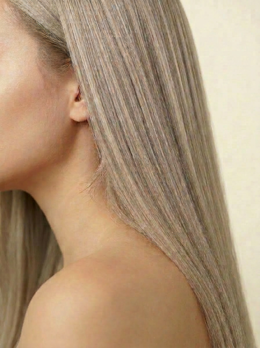 613ASH Ash Blonde hair colour — Side close-up