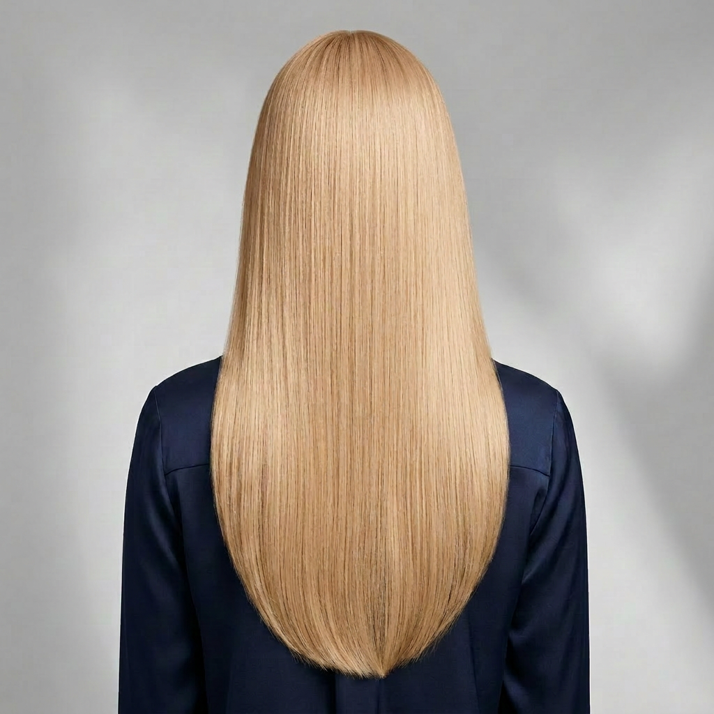 613 Light Blonde hair colour — Rear view