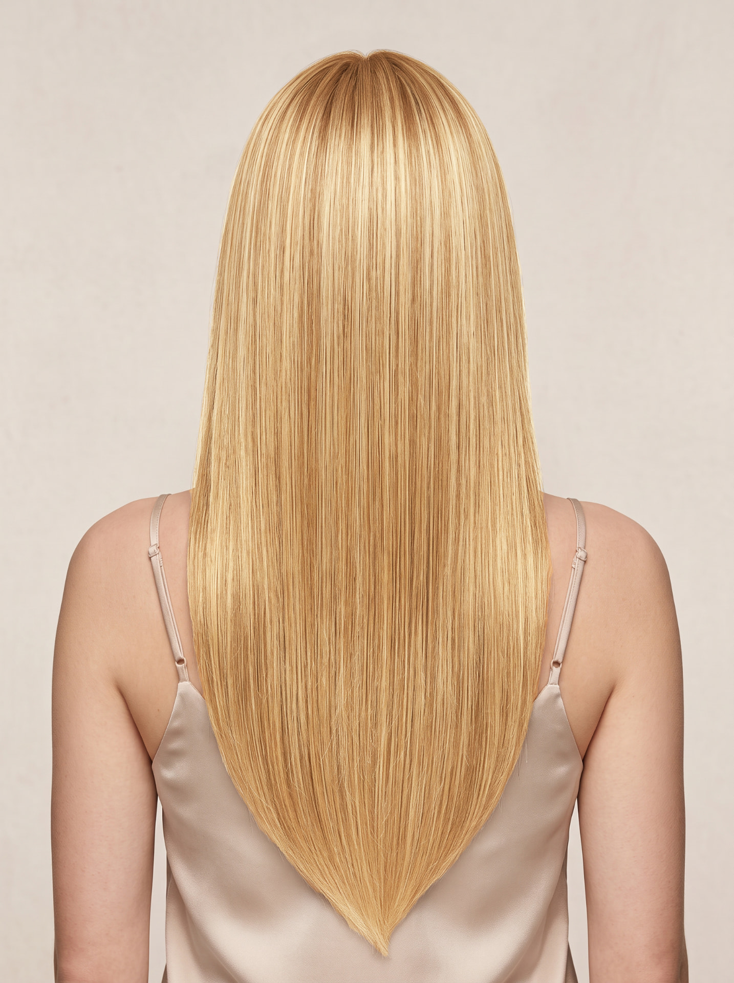 27 Honey Blonde hair colour — Rear view