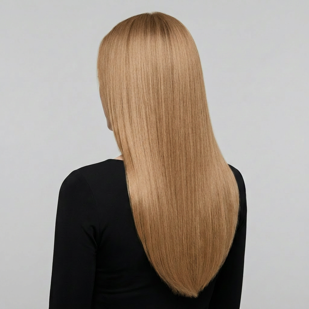22 Beige Blonde hair colour — Rear view