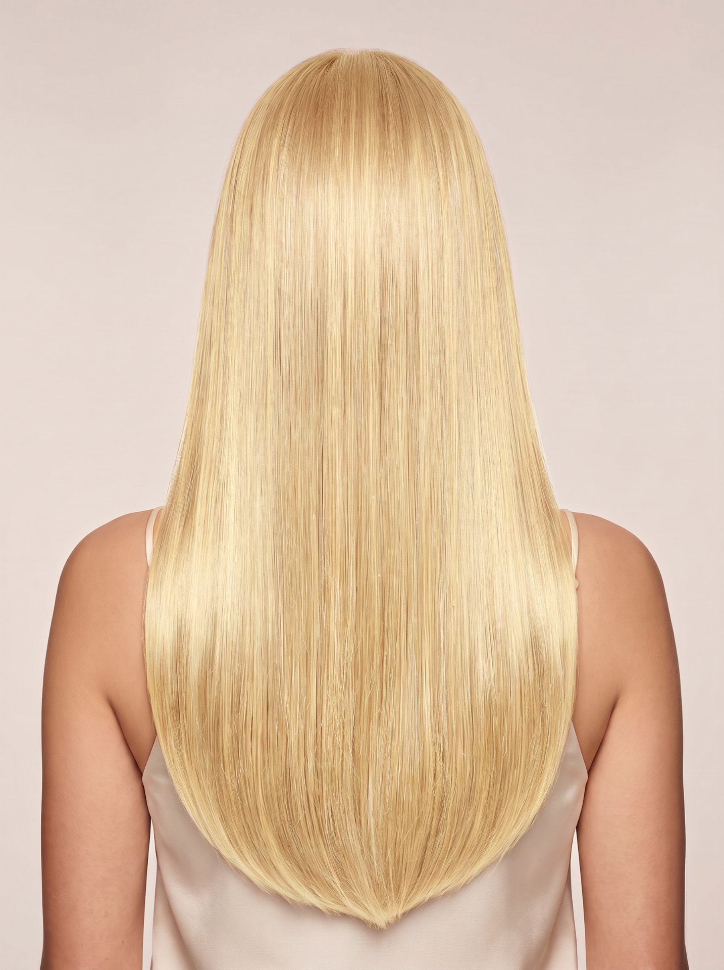 613 Light Blonde hair colour — Rear view