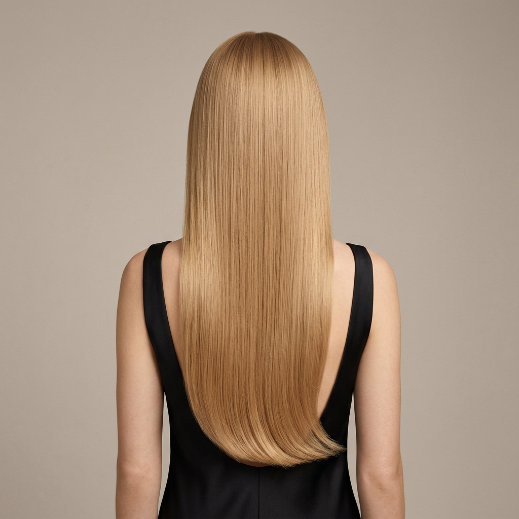27 Honey Blonde hair colour — Rear view