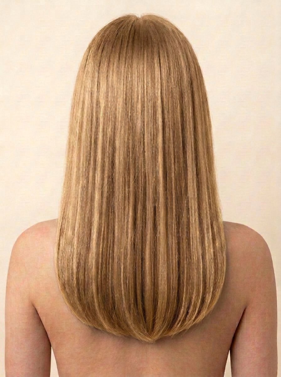 27 Honey Blonde hair colour — Rear view