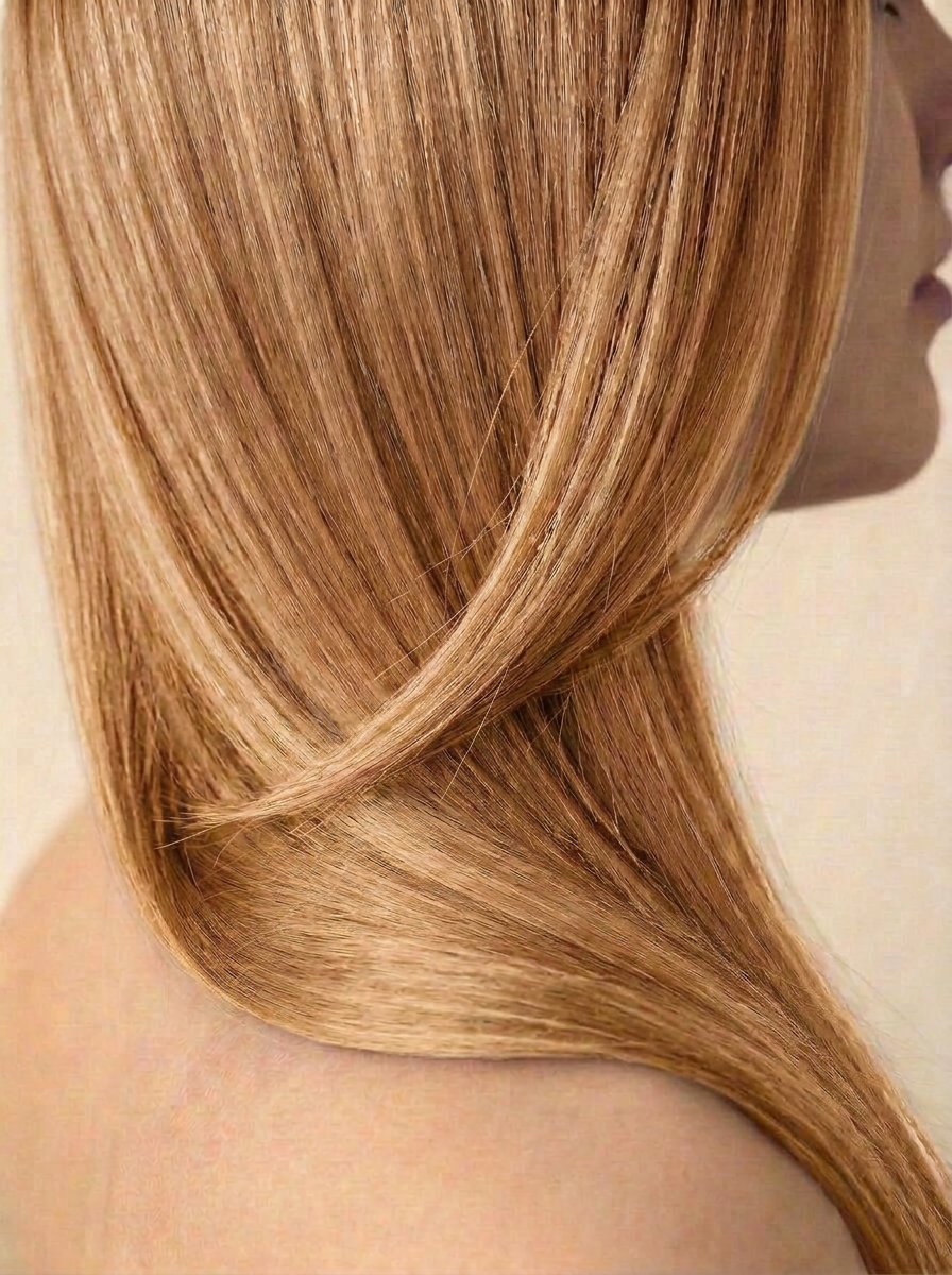 27 Honey Blonde hair colour — Side profile