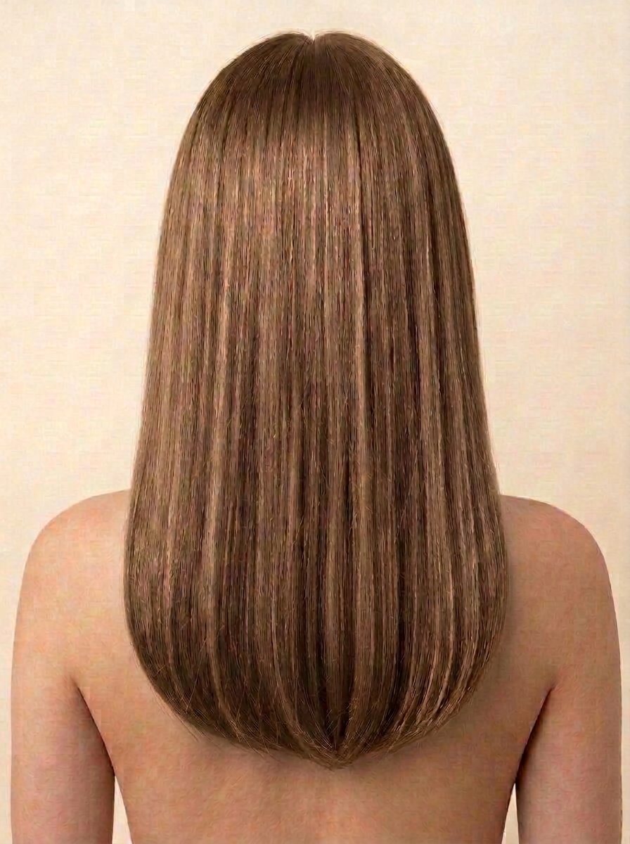 4 Dark Blonde hair colour — Rear view