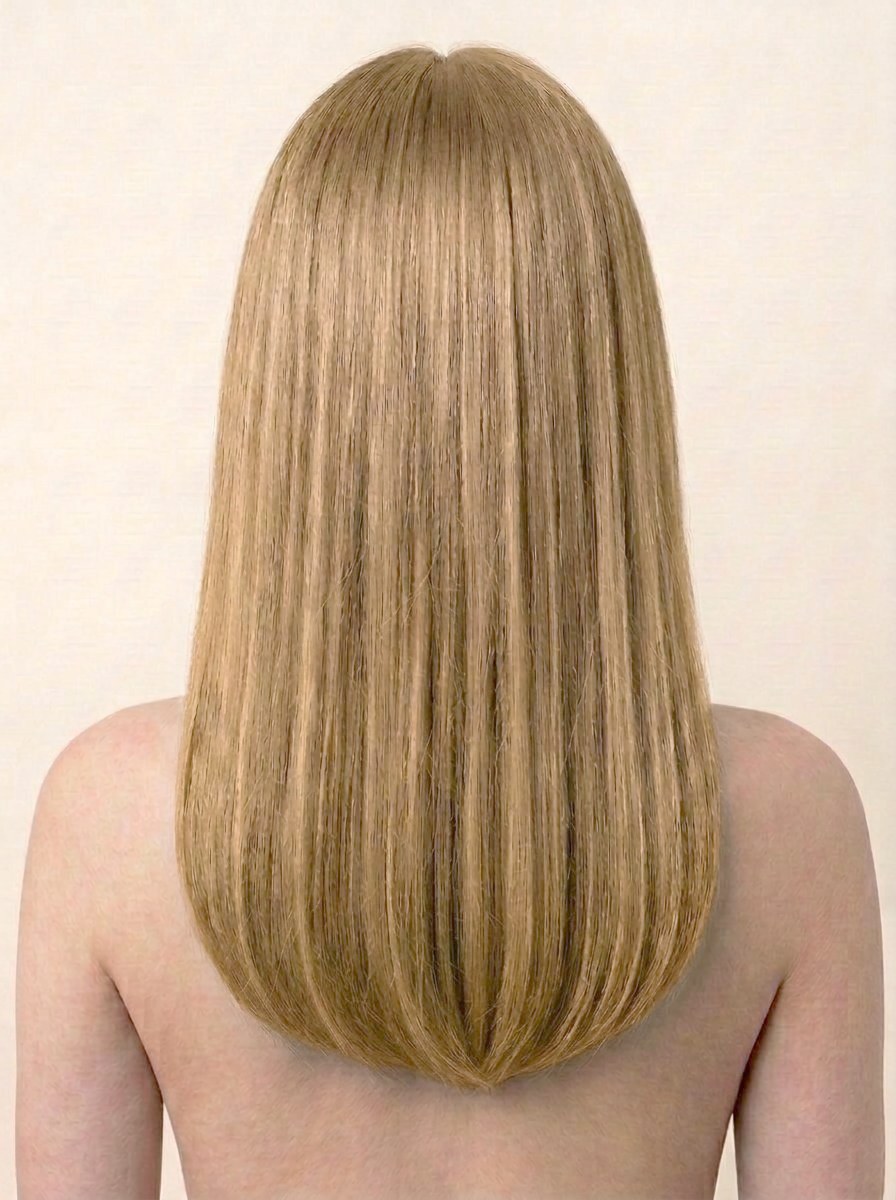 5Q Golden Blonde hair colour — Rear view